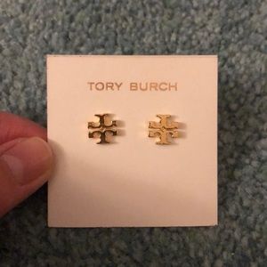 Tory Burch logo stud earring (gold)